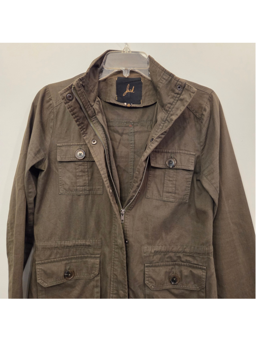 Women's Jack Utility Jacket Olive Size XS - Picture 3 of 11